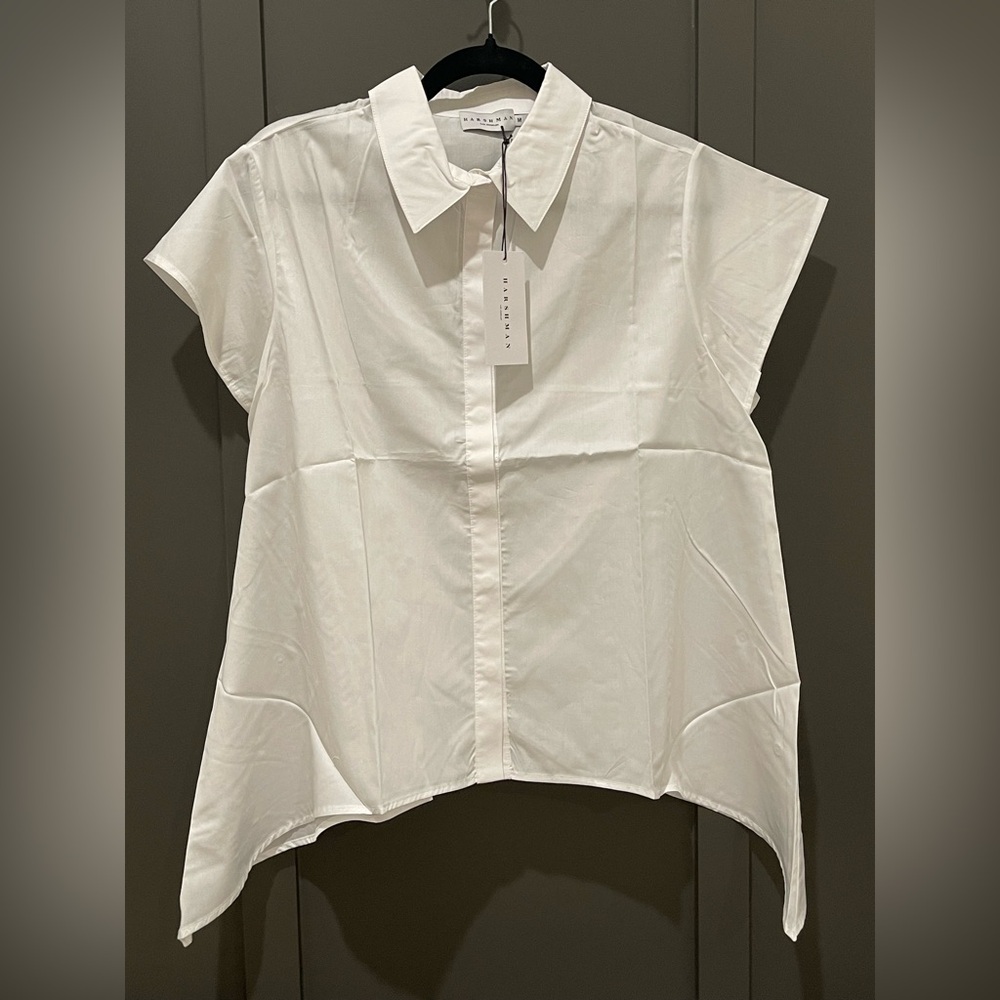 HARSHMAN Elio Shirt in White - Sz M